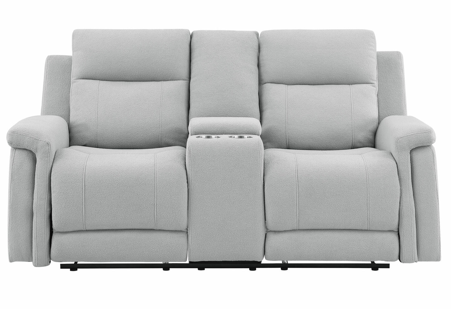 U1797 Grey Console Reclining Loveseat