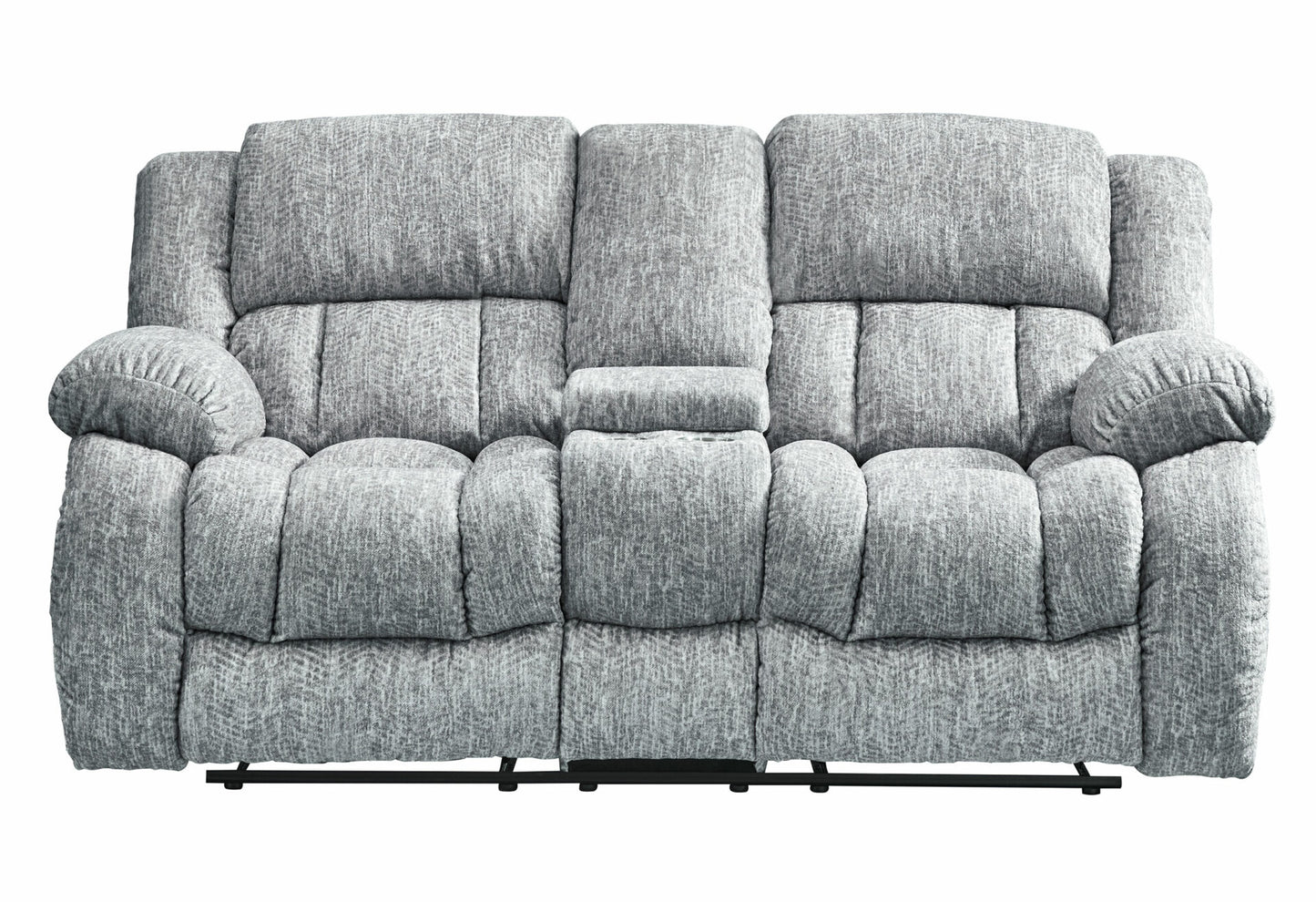 U250 Grey Console Reclining Loveseat