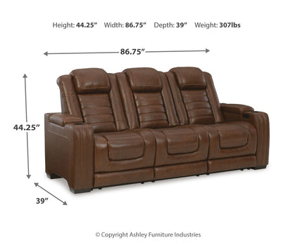 Backtrack PWR REC Sofa with ADJ Headrest