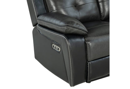 U5050 Blanche Charcoal/Black Power Recliner