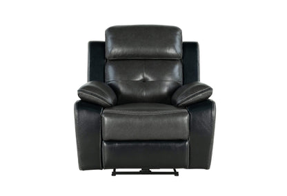 U5050 Blanche Charcoal/Black Power Recliner