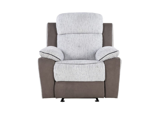 U5050 Light Grey/Dark Grey 30 Glider Recliner