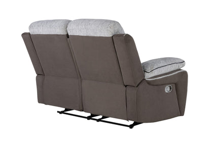 U5050 Light Grey/Dark Grey 30 Reclining Loveseat