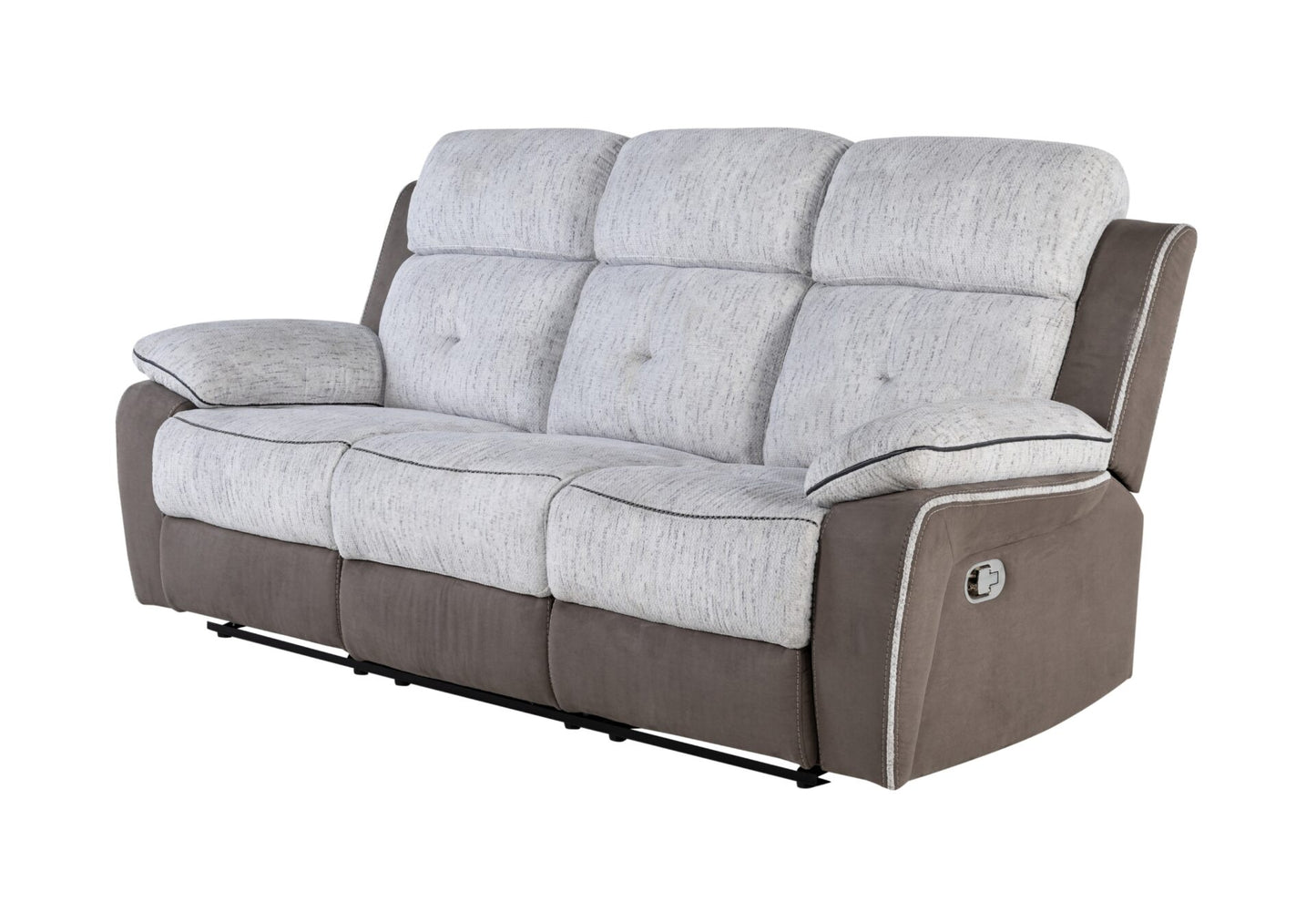 U5050 Light Grey/Dark Grey 30 Reclining Sofa