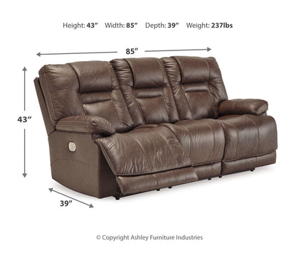 Wurstrow PWR REC Sofa with ADJ Headrest