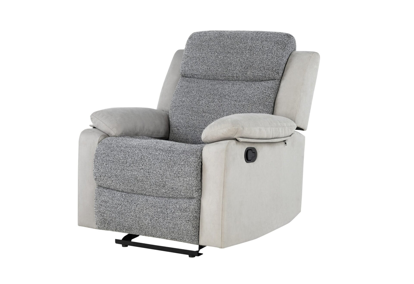 U6027 Grey/Lt Grey Glider Recliner