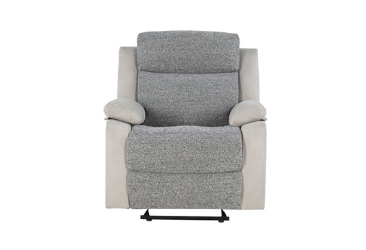 U6027 Grey/Lt Grey Glider Recliner