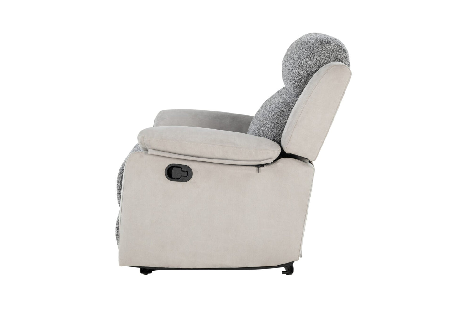 U6027 Grey/Lt Grey Glider Recliner