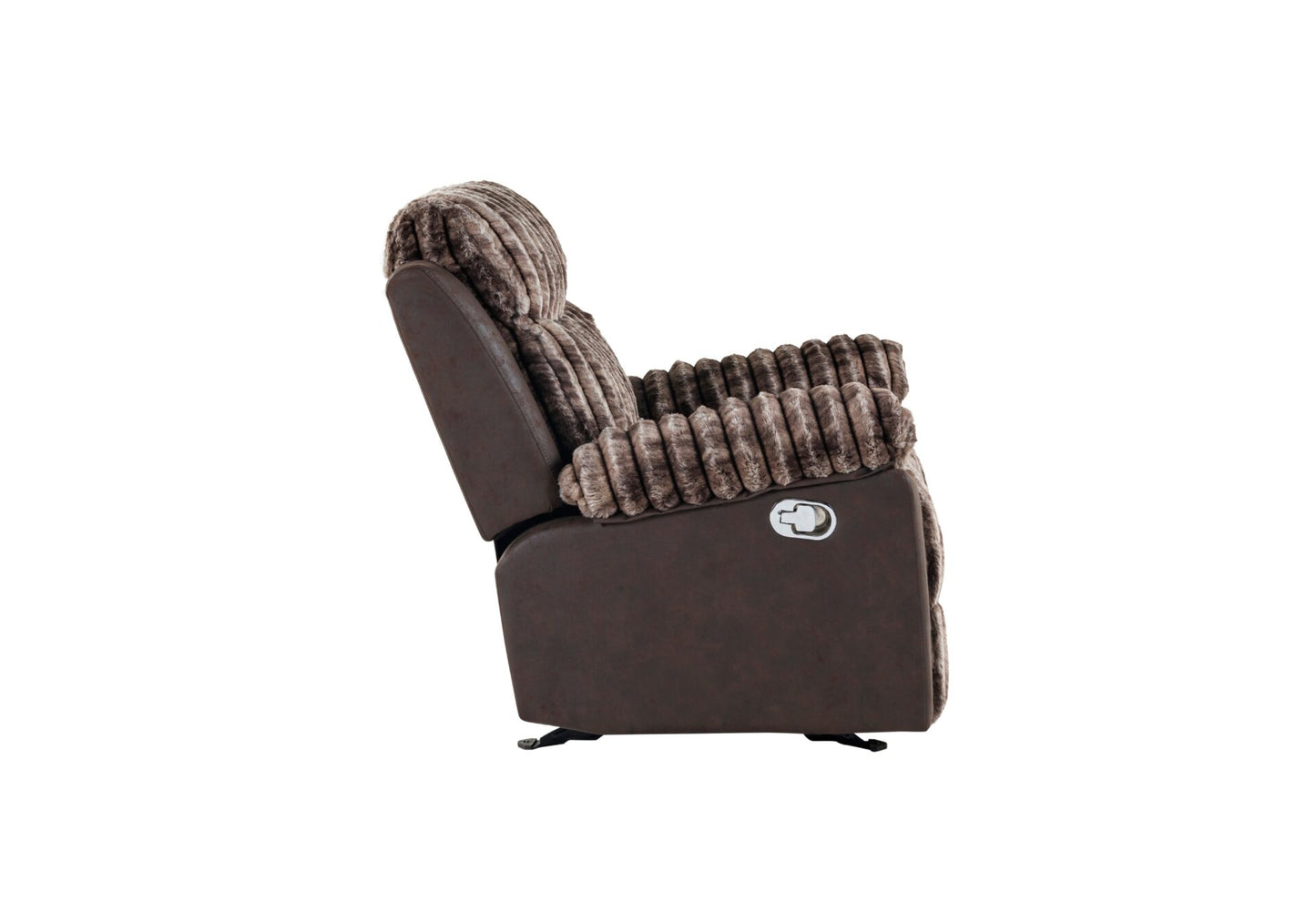 U6028 Brown Glider Recliner