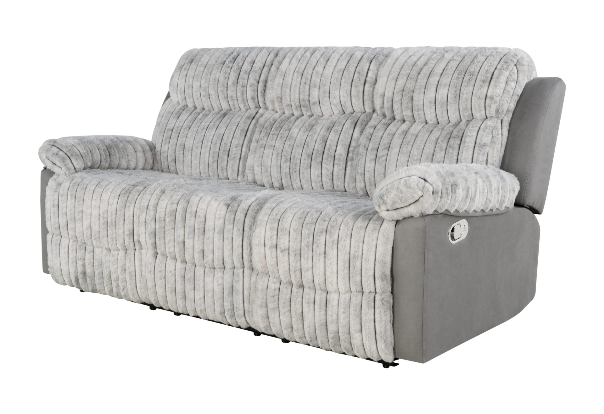 U6028 Grey Reclining Sofa