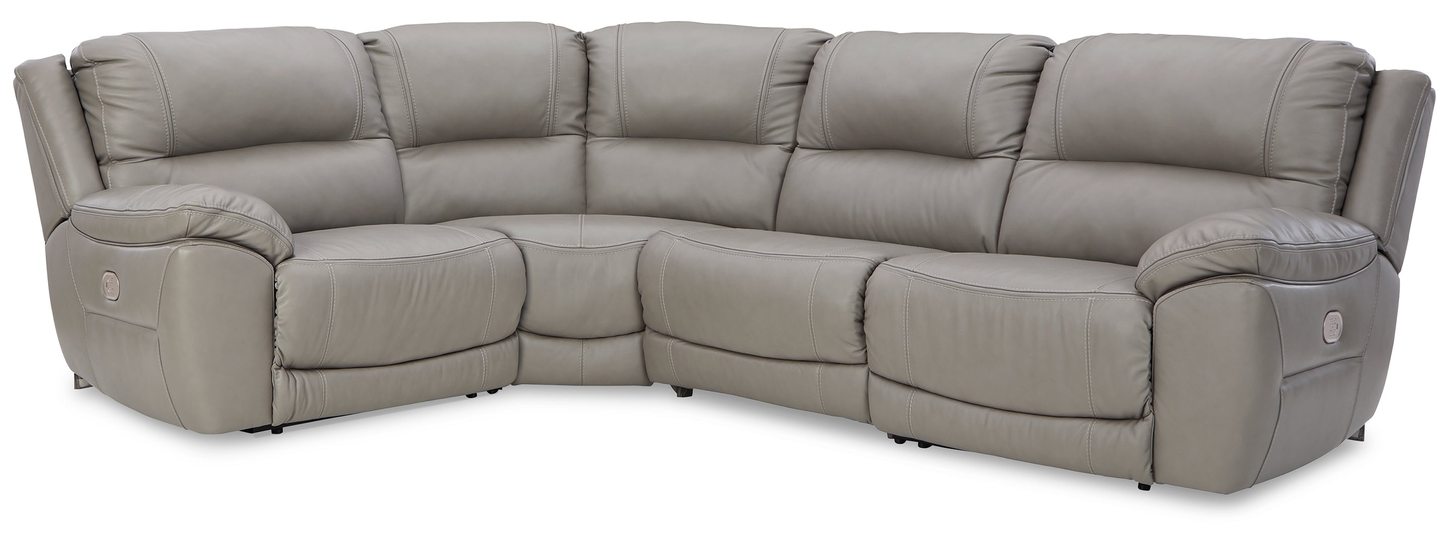 Dunleith 3-Piece Power Reclining Sectional Loveseat with Console