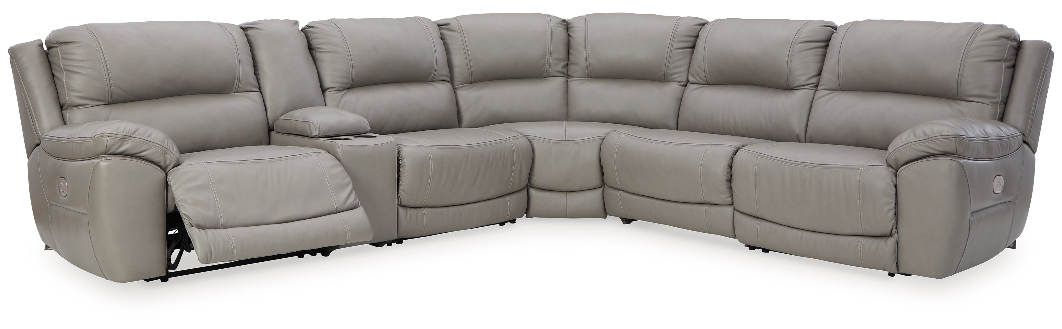 Dunleith 3-Piece Power Reclining Sectional Loveseat with Console