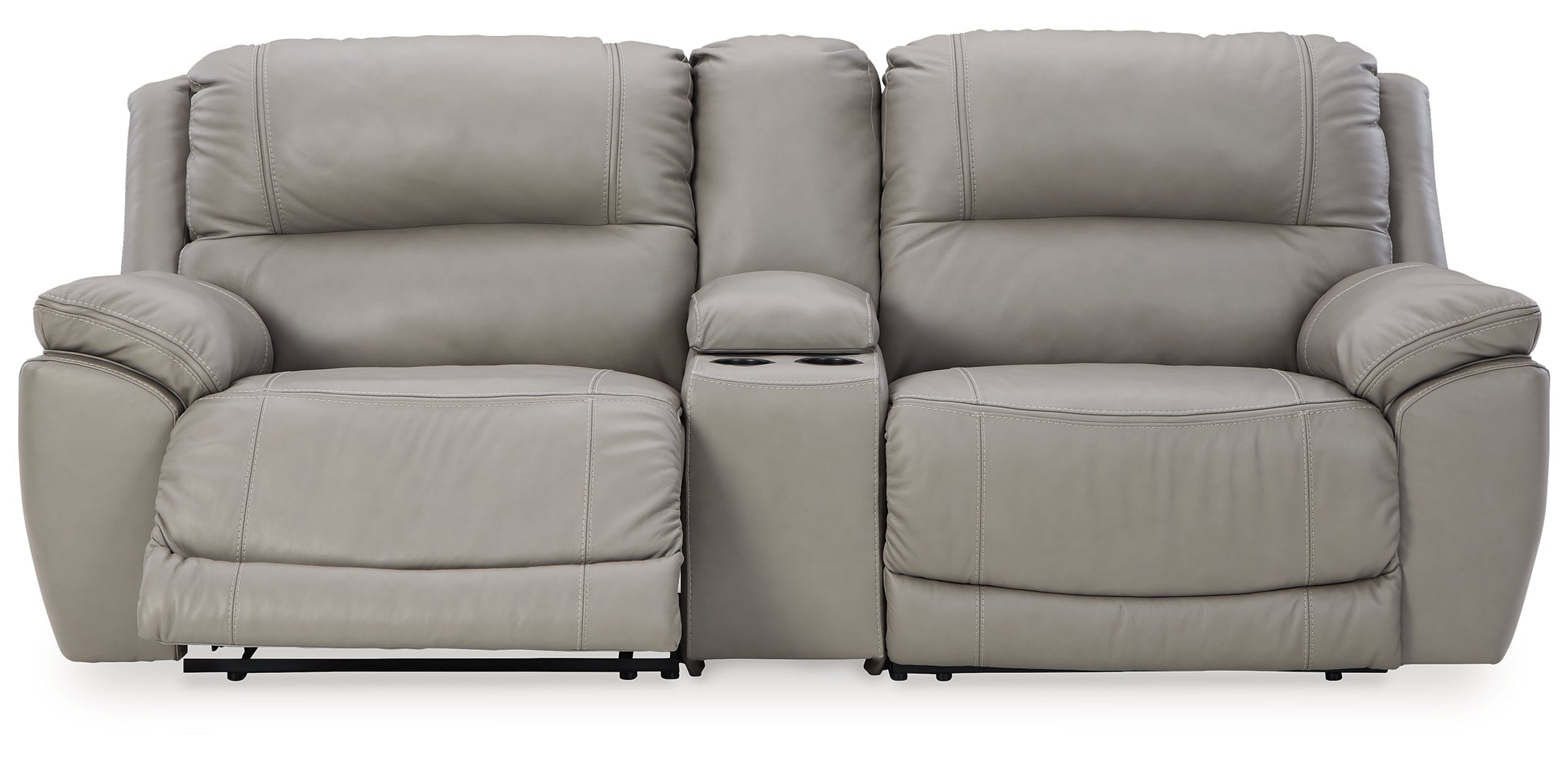 Dunleith 3-Piece Power Reclining Sectional Loveseat with Console