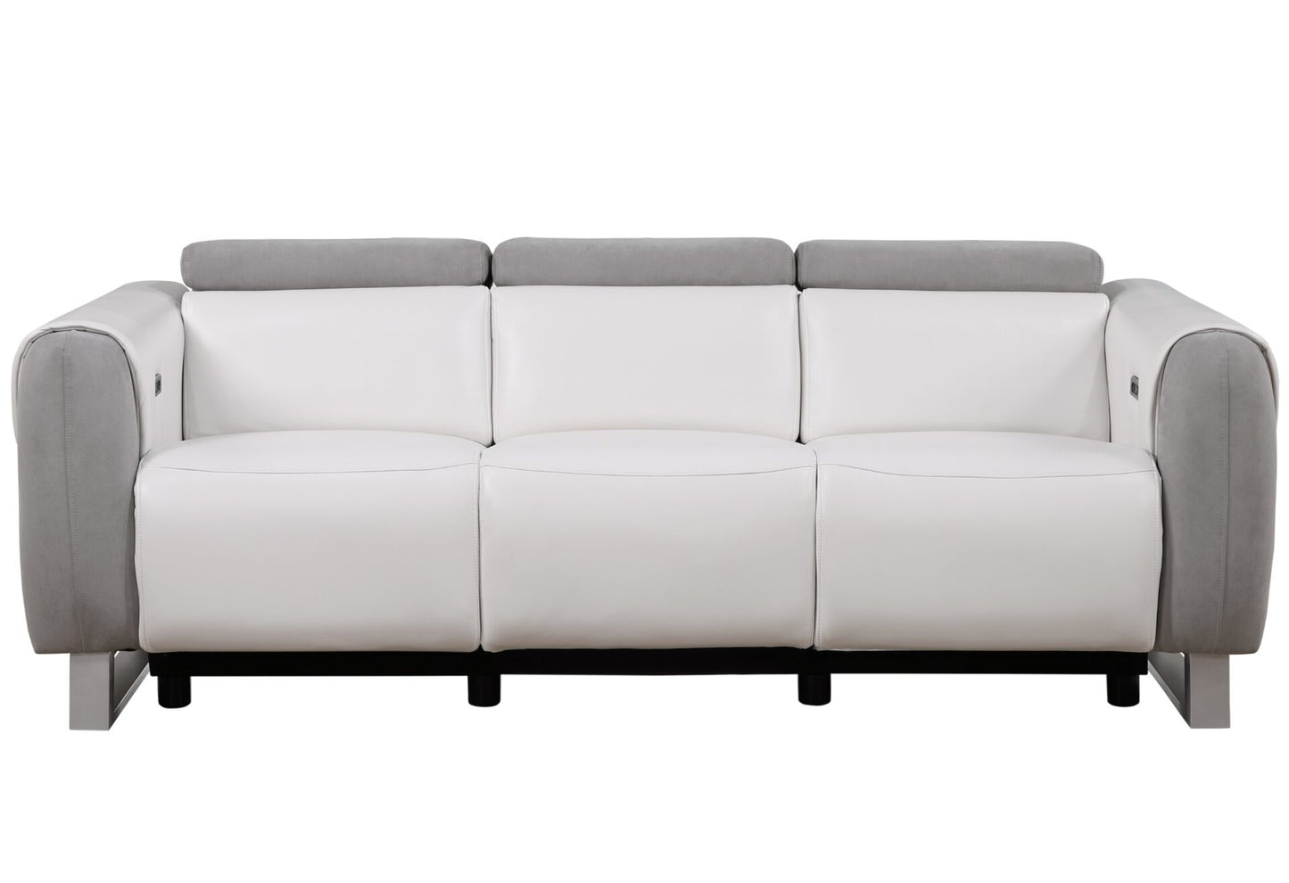 U8520 Blanche White/Grey F06 Power Reclining Sofa