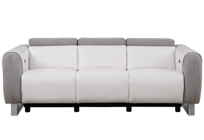 U8520 Blanche White/Grey F06 Power Reclining Sofa