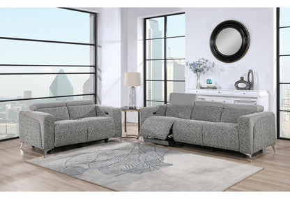 U8521 Taupe/Dark Grey 36 Power Reclining Loveseat