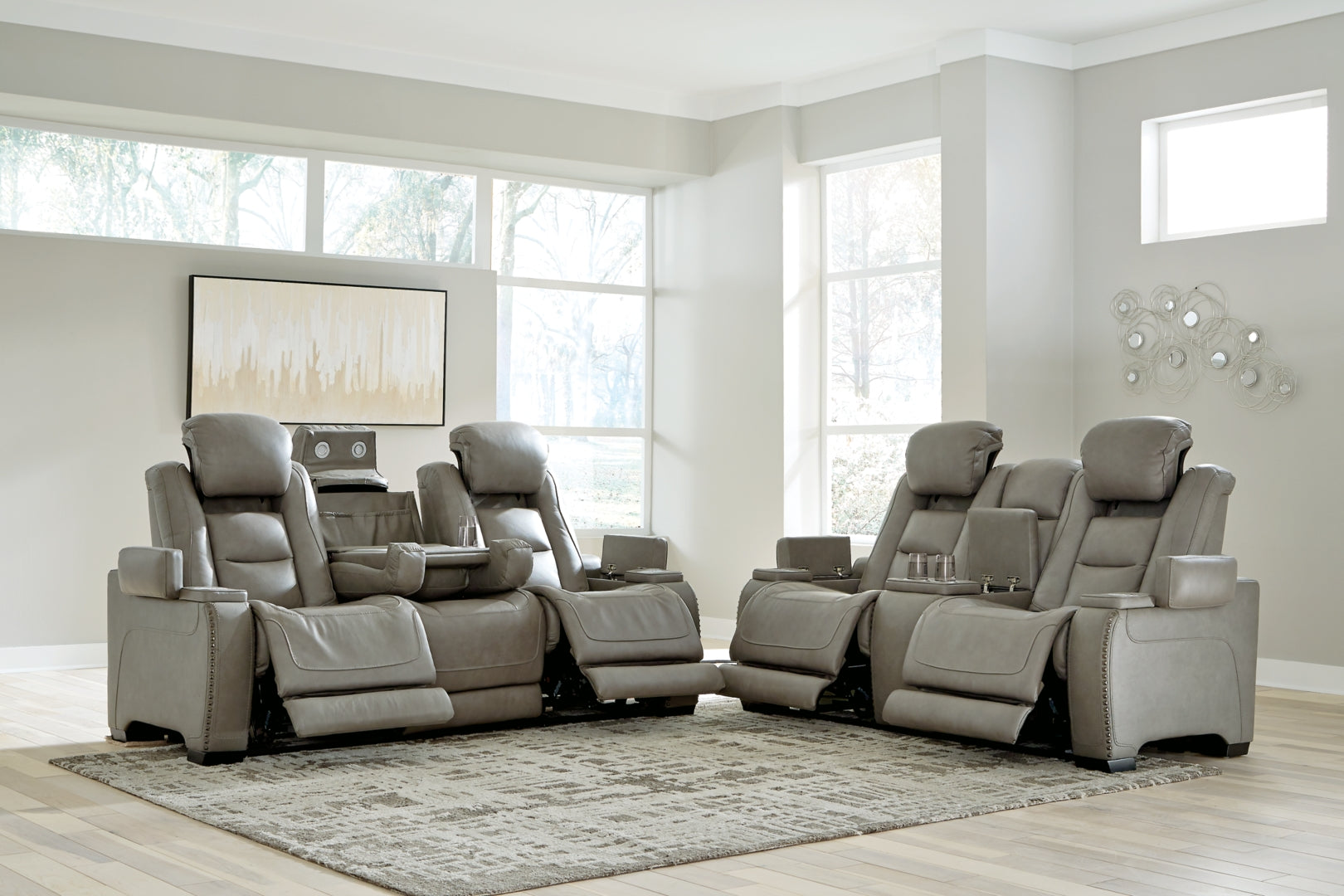 The Man-Den Sofa, Loveseat and Recliner