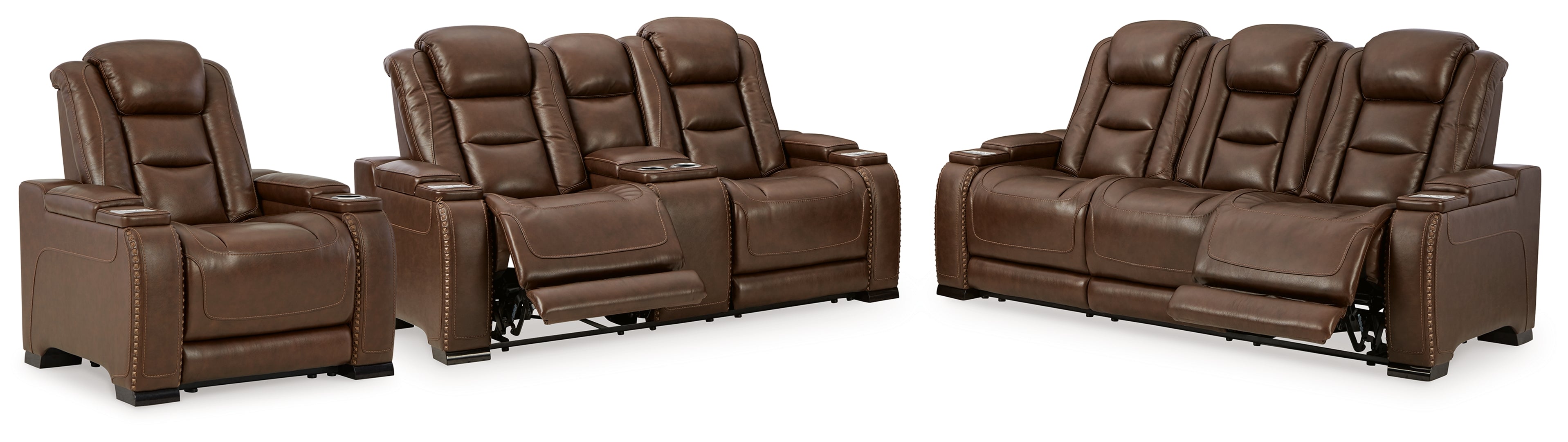 The Man-Den Sofa, Loveseat and Recliner