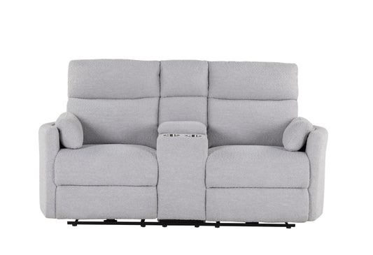 U8571 Dolphin Power Console Reclining Loveseat