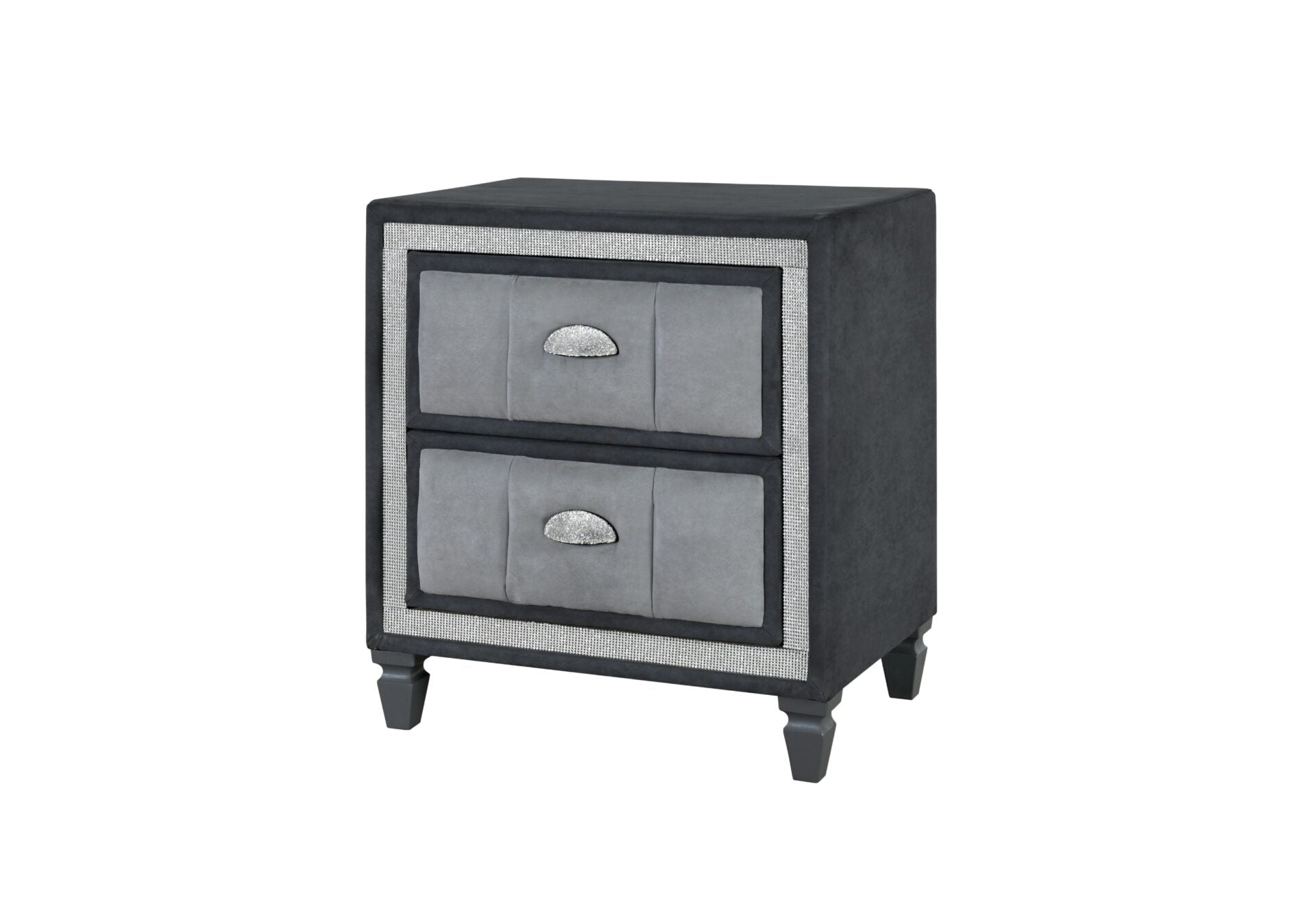 Vanna Dark Grey Nightstand