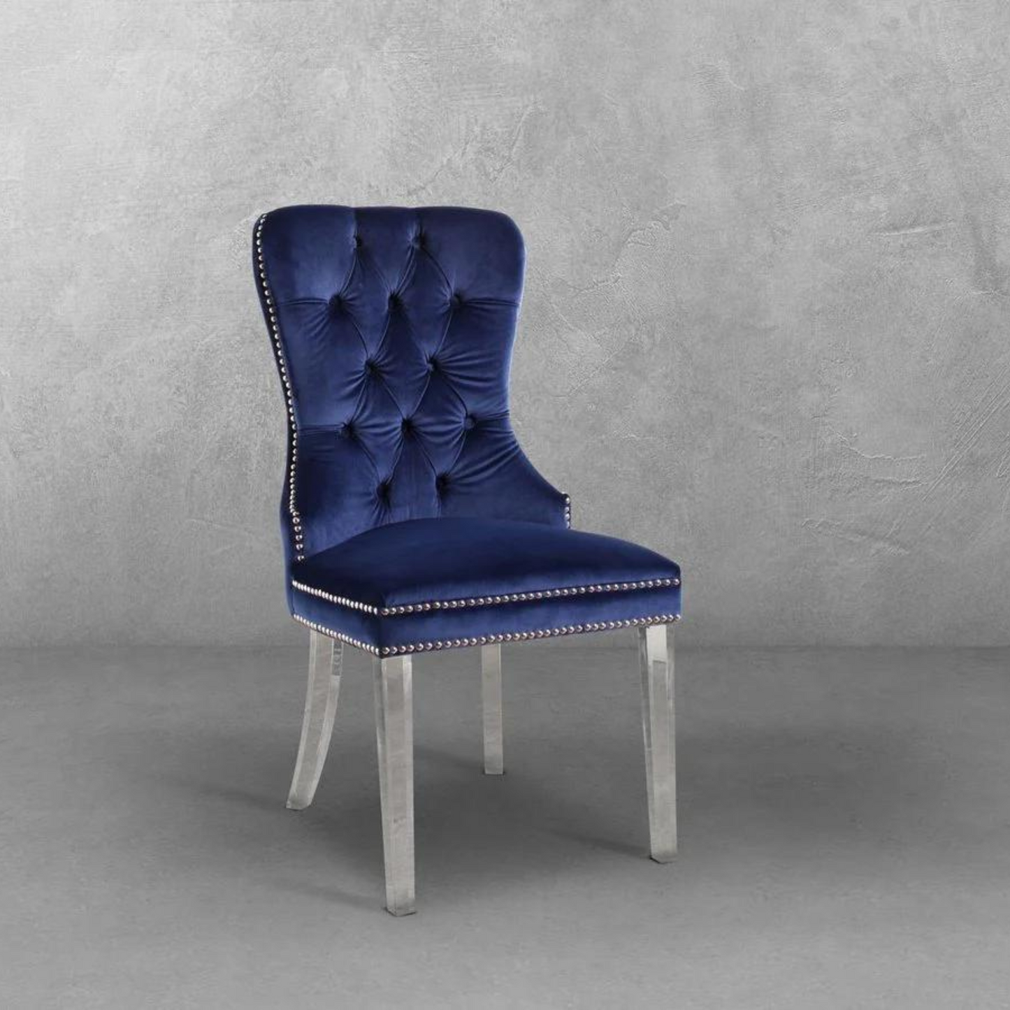 Villette Tufted Velvet Dining Chair With Acrylic Legs