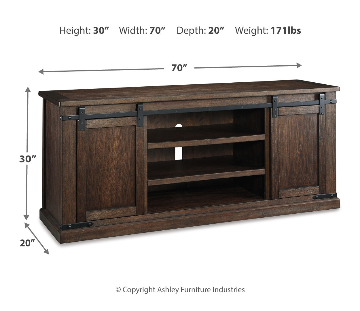 Budmore Extra Large TV Stand