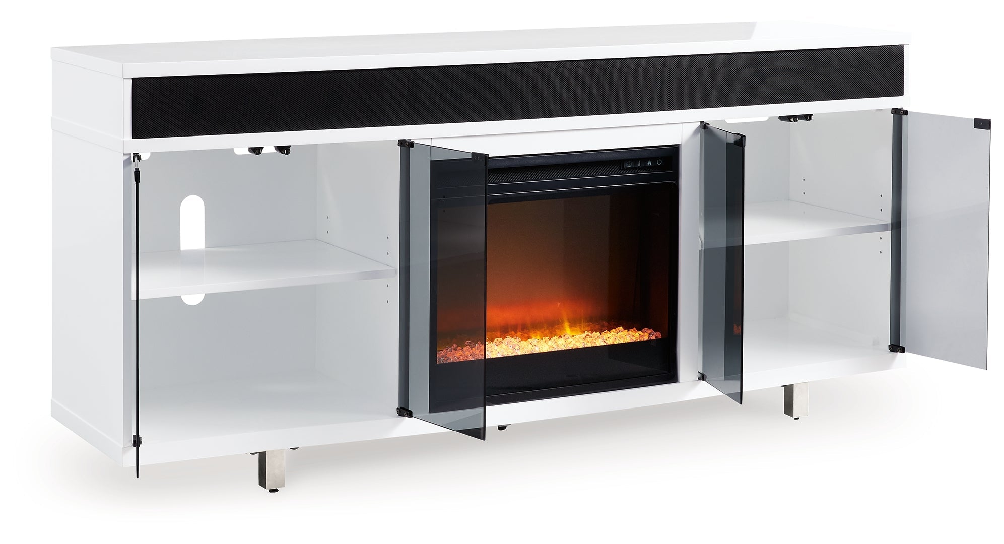 Gardoni 72" TV Stand with Electric Fireplace