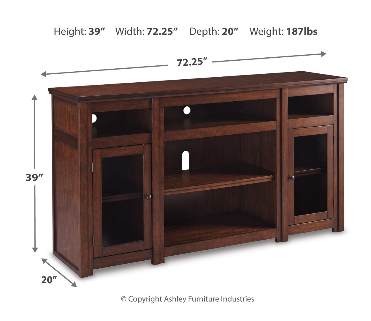 Harpan XL TV Stand w/Fireplace Option