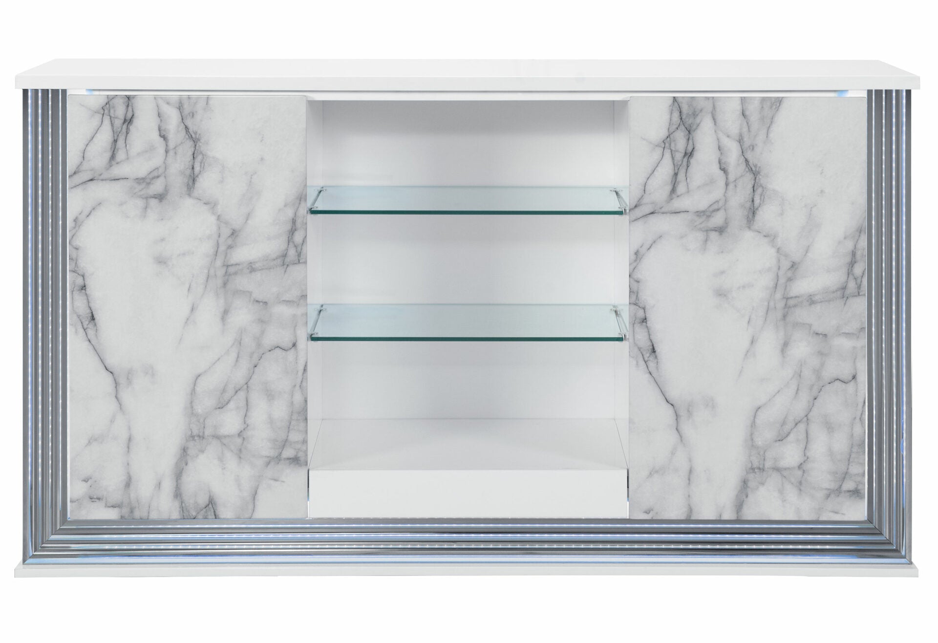 Ylime White Marble Buffet